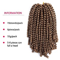 Spring Twist Hair 14 Inch Spring Twist Crochet Hair 6 Packs Spring Twist Braiding Hair For Butterfly Locs Soft Locs Low Temperat