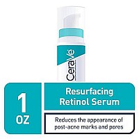 ceraVe Retinol Serum for Post-Acne Marks and Skin Texture Pore Refining, Resurfacing, Brightening Facial Serum with Retinol and Niacinamide Fragrance Free, Paraben Free & Non-comedogenic 1 Oz