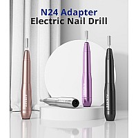 Airsee N24 Portable Electric Nail Drill Professional Efile Nail Drill Kit For Acrylic Gel Nails Manicure Pedicure Polishing Sh