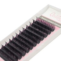 Qeelasee Faux Mink Silk Eyelash Extensions 003Mm Dd Curl 11Mm Semipermanent Individual Lashes Extension Professional Salon Use