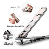 4 Pcs Manicure Set, Pedicure Sets, Nail Clipper Stainless Steel Professional Nail Cutter With Travel Case