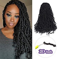 Toyotress Tiana Passion Twist Hair 20 Inch 8 Packs 12Strandspack Pretwisted Passion Twist Crochet Hair Prelooped Crochet