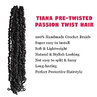 Toyotress Tiana Passion Twist Hair 20 Inch 8 Packs 12Strandspack Pretwisted Passion Twist Crochet Hair Prelooped Crochet