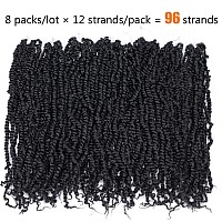 Toyotress Tiana Passion Twist Hair 20 Inch 8 Packs 12Strandspack Pretwisted Passion Twist Crochet Hair Prelooped Crochet