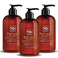 Soapbox Liquid Hand Soap Meyer Lemon Tea Leaves Gentle Moisturizing Hand Cleanser Vegan Cruelty Free Hand Soap For Bathr