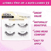 Andrea Two Of A Kind False Lashes 33 Black 2 Pack