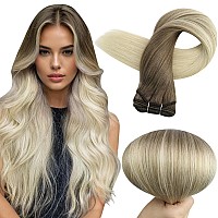 Full Shine Weft Hair Extensions Human Hair Sew In Hair Extensions For Women Balayage Hair Extensions Weft Human Hair Extensions