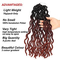 Eliza Wavy Gypsy Locs Ombre Crochet Hair 18