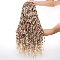 Leeven 8 Packs Pretwisted Passion Twists Synthetic Crochet Hair Extensions 12 Rootspack 22 Inch Ombre Crochet Passion Twist Br