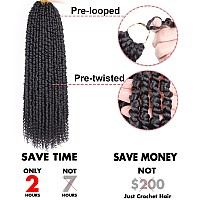 Leeven 8 Packs Pretwisted Passion Twists Synthetic Crochet Hair Extensions 12 Rootspack 22 Inch Ombre Crochet Passion Twist Br