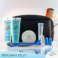 BERGMAN KELLY Hotel Soap Bars in Bulk (Tropical Waterfall, 0.5 oz, 100 PK), Small Individually Wrapped Round Soap, Travel Size Mini Toiletries for Airbnb, Motel, Guest Bathroom