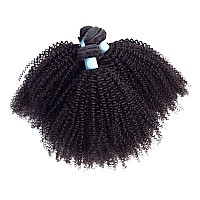 Bly 7A Mongolian Afro Kinky Curly Boho Human Braiding Hair 3 Bundles Unprocessed Hair Weave Weft Big Hair For African American W