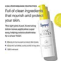 Supergoop Zincscreen 17 Fl Oz Spf 40 Pa 100 Mineral Face Lotion Broad Spectrum Sunscreen Nonnano Zinc Oxide For D