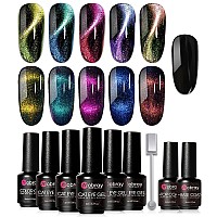 Mobray 9Pcs 9D Cat Eye Gel Nail Polish Setcateye Gel Polish Use For Professional Salon Kituniversal For All Seasons Gel Nail P