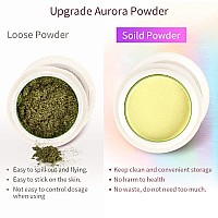 Prettydiva Aurora Nail Powder Solid Iridescent Powders Aurora Chrome Nail Powder Holographic Nails Powder Aurora Pigment For