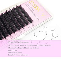 Y Lash Extensions C Curl 07Mm 14Mm Mix Tray Premade Volume 2D Fans Eyelash Extension 07 Mix Yy Type Wispies Soft Eye Lashes Su