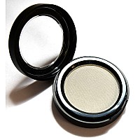 Pure Ziva White Satin Snowflake Pearl Shimmer Finish Pressed Powder Single Vegan Eyeshadow Talc Paraben Cruelty Free