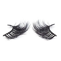 Bepholan 3 Pairs False Eyelashes Synthetic Fiber Material 3D Faux Mink Lashes Natural Round Look Reusable 100 Handmade Cr