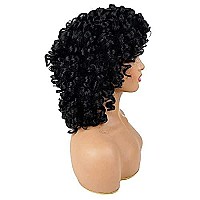 AIDUSA Short Loose Curly Wigs for Black Women Afro Wig for Black Women Curly Wig for Women Synthetic Wigs for Women Fluffy Natural Wigs Half Wigs Soft Hair Black Wigs (#1B Natural Black)