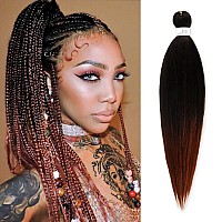 26 Inch Unfold 52 8 Packs Authentic Braiding Hair Pre Stretched Beasy Ez Braid Synthetic Soft Yaki Crochet Braid Hot Wate