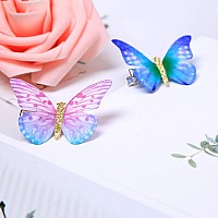 Butterfly Hair Clips Glitter Barrettes Butterfly Snap Hair Clips For Teens Women Girls Hair Accessoriesclassic