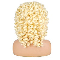 AIDUSA Short Loose Curly Wigs Big Curly Wigs for Black Women Afro Curly Wigs with Bangs Synthetic Curly Hair Wig Natural Hair Wigs for Women Blonde Short Wigs for Black Women (#613 Blonde)