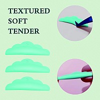 Libeauty Lash Lift Rods Lash Lift Pads 6 Pcs Green Sss Reusable Eyelash Perming Curler Shield Pads With Premium Pu Storage Ca