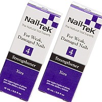 Nail Tek Xtra 4 Nail Strengthener For Weak And Damaged Nails 05 Oz 2Pack