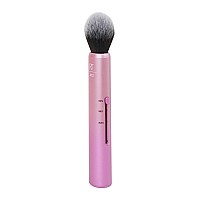 Real Techniques custom Slide Makeup Brush cheek Kit For Blush, Bronzer, and Highligher, 3 Settings for Sheer, Medium, or Focused Application