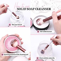 Ducare Makeup Brush Cleaner Shampoo Soap Solid Brush Cleaning Mat Removes Cosmetic Color Brush Cleaner Pad For Cleaning Makeup S