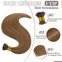 18 Inches I Tip Remy Human Hair Extensions 100 Strandspack Pre Bonded Keratin Stick Tipped Hair Extensions Cold Fusion Hair Pie