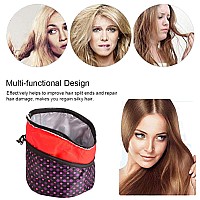 110V Hair Care Hat,Hair SPA Cap,Hair Care Steamer Cap,Thermal Hair Cap,Waterproof Home Hair Thermal Care Electric Hair Treatment Beauty Steamer Perfect for Family Personal Care (Poka dot)