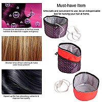 110V Hair Care Hat,Hair SPA Cap,Hair Care Steamer Cap,Thermal Hair Cap,Waterproof Home Hair Thermal Care Electric Hair Treatment Beauty Steamer Perfect for Family Personal Care (Poka dot)