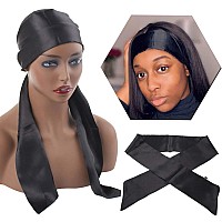 Xtrend Satin Edge Scarves For Wigs Silk Headbands Soft Edge Scarf To Lay Edges For Black Women Keep Wig Secured Satin Headband F