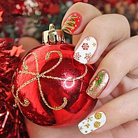 1500 Patterns Christmas Nail Art Stickers Decals Kalolary Selfadhesive Nail Stickers Santa Claus Snowflake Snowman Christmas