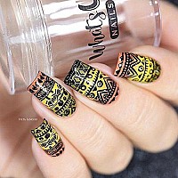 Whats Up Nails Jumbo Clear Stamper Scraper For Stamped Nail Art Design