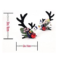 Toecwegr Christmas Reindeer Antlers Headband Hair Clips Hair Hoop Girl Holiday Beauty Headdress