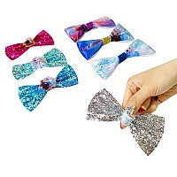 Frozen 2 Girls 7 Small Bow Bundle Hair Bows For Girls Ages 3