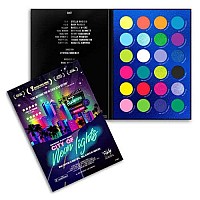 RUDE city of Neon Lights - 24 Vibrant Pigment & Eyeshadow Palette(D0102H2B567)