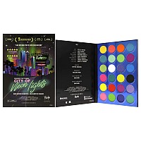 RUDE city of Neon Lights - 24 Vibrant Pigment & Eyeshadow Palette(D0102H2B567)