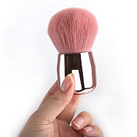 Foundation Brushdaubigny Large Pink Powder Brush Flat Arched Premium Durable Kabuki Makeup Brush Perfect For Blending Liquidcr