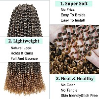 Rosdina Passion Twist Hair 14 Inch 7 Packs Ombre Blonde Shoulder Length Bohemian Hair For Passion Twist Crochet Hair Butterfly