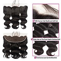 13X4 Lace Frontal Body Wave Human Hair Skinlike Real Hd Lace Frontal Ear To Ear Transparent Lace Frontal Unprocessed Brazilian V