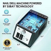 Professional Electric Nail Drill Machine Nail File Drill Set Kit For Acrylic Nails Gel Nail Nail Art Polisher Setsblack