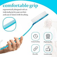 Decorrack Bath Brush With Bristles Long Handle For Exfoliating Back Body And Feet Bath And Shower Scrubber Blue 1 Pack