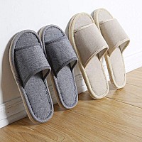 6 Pair Of Open Toe Breathable Slippers Solid Color Casual Slippers Spa Slippers For Guests Hotel Travel Unisex Universal Size