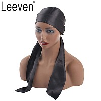 Leeven 2 Pcs Silky Satin Edge Scarves 45X54 Large Wig Grip Band Women Satin Headband For Lace Front Wigs Non Slip Hair Wr