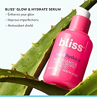 Bliss Glow Hydrate Serum Niacinamide Hyaluronic Acid Improves Dullness Hydrates Replenishes Defends Skin Lightwei