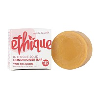 Ethique Too Delicious Intensive Solid Conditioner Bar for Dry to Very Dry Hair - Sulfate-Free, Plastic-Free, Vegan, Cruelty-Free, Eco-Friendly, 2.12 oz (Pack of 1)