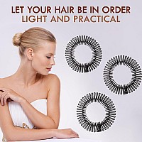 TUISER comb Headband full circle stretch comb 3pcs tooth flexible plastic comb headband clear for women girl